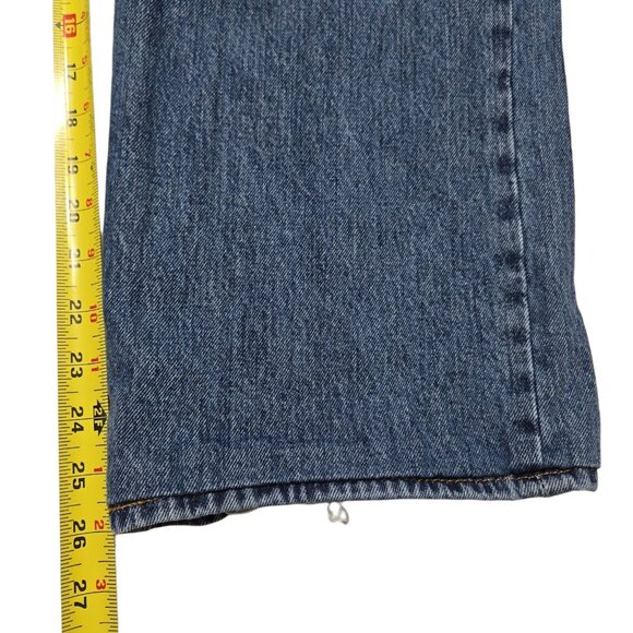 Levis 501 Jeans Mens 42 x 26 Blue Straight Button Fly Medium Wash High Rise - Picture 5 of 16